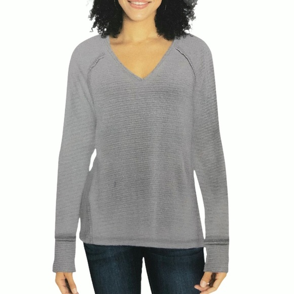 Wildfox Women’s Haley Brushed Waffle Super Soft Knit Top M - Picture 2 of 10